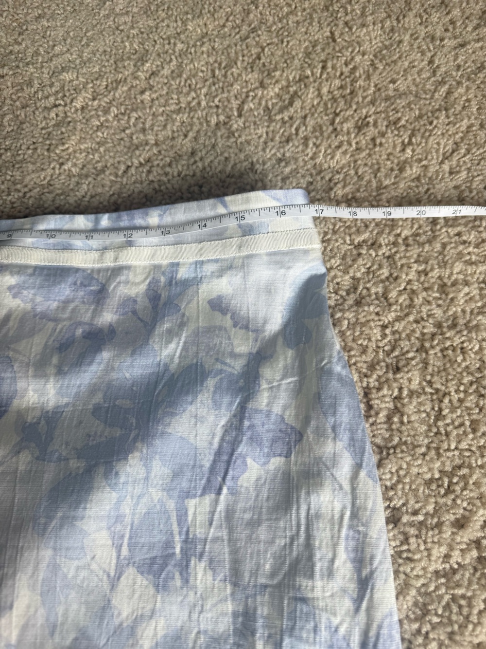 Banana Republic Light Blue Floral Pencil Skirt - Picture 4 of 9